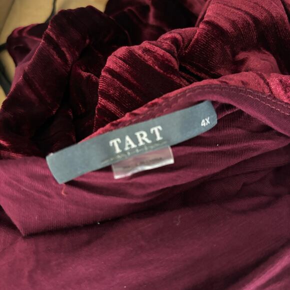 Tart Collections Maren Velvet Top 4X Red Carpet Ready Vintage Glam Holiday - Picture 10 of 14